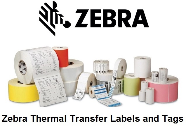 Zebra Thermal Transfer Barcode Labels, Zebra Direct Thermal Barcode Labels, Zebra Receipt rolls, Zebra tag rolls and Zebra wristbands for Zebra Desktop & Industrial & Mobile Printers