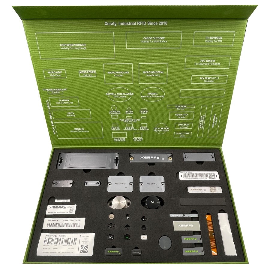 Xerafy Sample Box Kit UHF RFID Labels and Tag Selector is the perfect ...