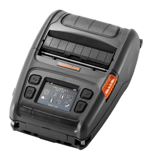 BIXOLON XM7-30 & XM7-40R 3.0" Width Mobile Direct Thermal Barcode Label Printer & UHF RFID Encoder