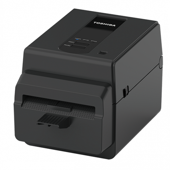 Toshiba TEC BV420D Linerless Desktop Label Printer, 4.0″ Wide Direct Thermal, 203dpi, Linerless with Cutter (USB, LAN and RS232C) 