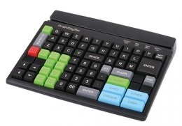 PrehKeyTec MCI 84 Customizable Programmable Cash Register Keyboard with 84 Keys & optional Mag-Stripe Reader