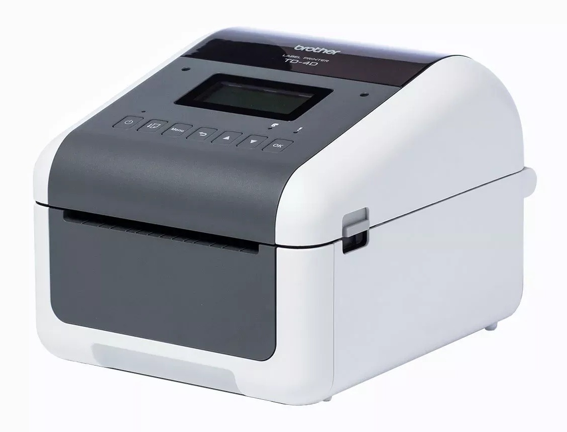 Brother TD4555DNWBZU1 Linerless Direct Thermal, 300 dpi, LAN, Wi-Fi, BT Barcode Label Printer - 4.0" Wide