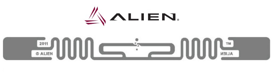 Alien ALN-9740 UHF Gen2 Squiggle Higgs4 inlay Tag
