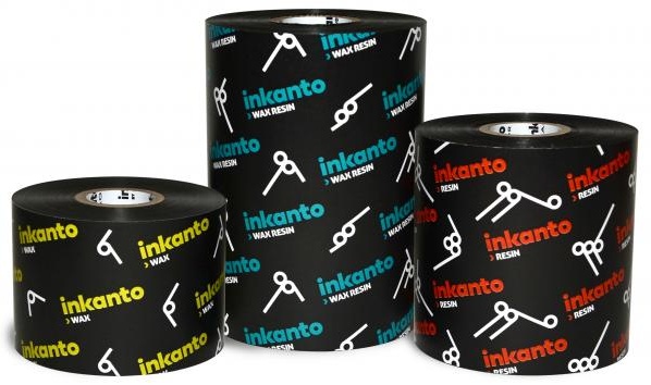 Armor inkanto APR 600 Wax/Resin Ribbons for Near Edge Desktop Printers Outside Wound 0.5” Core