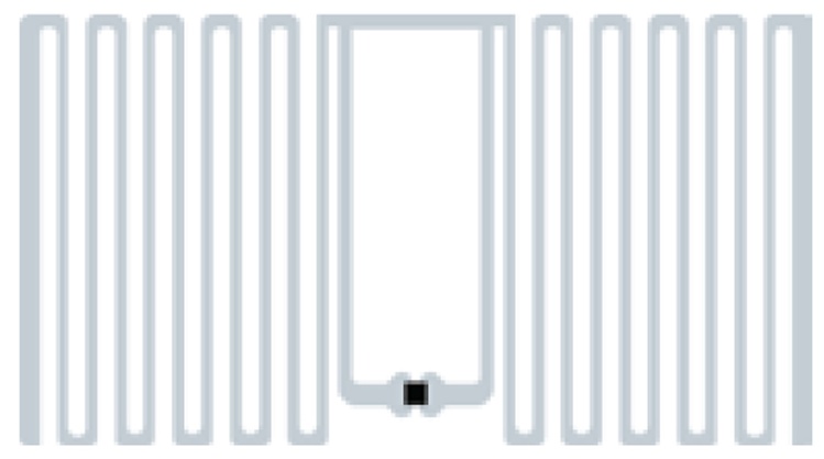 SMARTRAC BLING UHF RFID inlays wet tags with Impinj Monza R6-P, 128 bit EPC + 32 bit user, Size: 25mm x 15mm, MOQ-5K