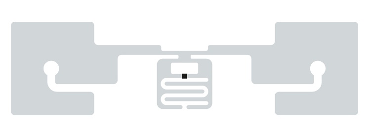 SMARTRAC SENSOR TEMPERATURE DOGBONE UHF RFID inlays and label tags