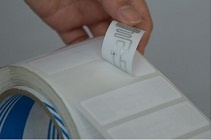 UHF RFID White Thermal Transfer Printable Adhesive Labels, Impinj Monza R6P, Size: 74x21mm, White paper