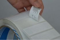 UHF RFID White Thermal Transfer Printable Adhesive Labels, Impinj Monza R6P, Size: 100x26mm, White paper