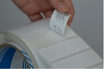 UHF RFID White Thermal Transfer Printable Adhesive Labels, Impinj Monza R6, Size: 41x24mm, White paper,