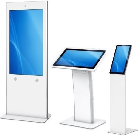 Healthcare Android 7.1 Touch Screen Tablets 21.5inch White with Robust Kiosk Floor, Wall or Desk-top Mounted Stands 