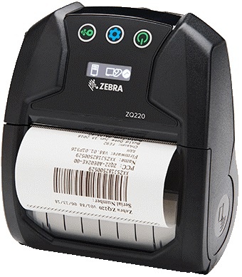 Zebra ZQ520 UHF 4.0" wide Label/Tag Mobile Printer