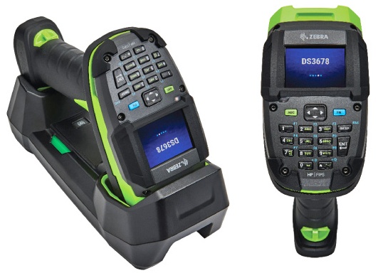 Zebra DS3600-KD Cordless Ultra-Rugged 1D & 2D Scanner with Keyboard and Colour Display