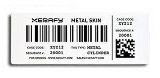Xerafy Delta Metal Skin UHF RFID Printable Tags metallic assets of up to 5 meters read range, EU & UK ESTI, frequency - frequency - 865-868MHz(EU), EPC 128bits, USER 32bits