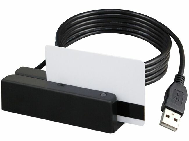 Uniform UIC MSR213U Magnetic Card Reader Tracks 1, 2, & 3, magnetic stripe card reader - USB Interface (virtual, RS232)