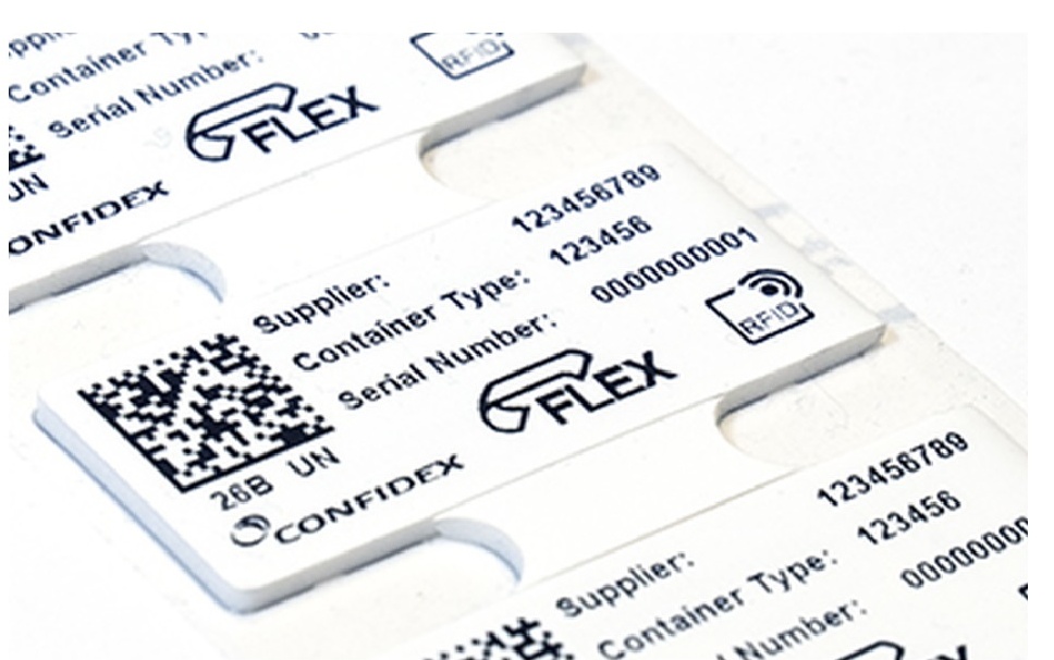 Confidex Steelwave Flex UHF RFID Tag Thermal Printable Labels