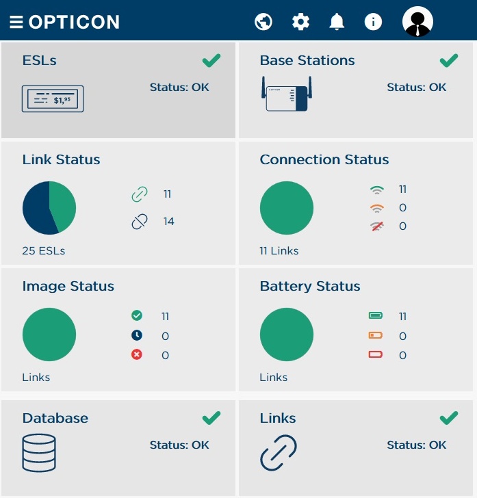Opticon ESL Web Server Manage Electronic Shelf ET-350 & ET1002 Labels