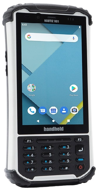 Handheld Nautiz X81 SM4350 Rugged Android Mobile Computer, 5G, 4G/LTE high-speed data, Wi-Fi, BT and NFC, 1D & 2D Barcode scanning, 4.8-inch touh screen, GPS, GLONASS, Galileo and BeiDou
