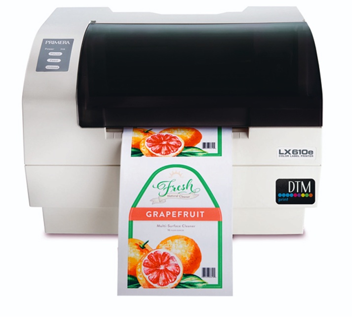 Primera LX610e Pro Desktop Colour Label Printer Prints and cuts custom sized labels of any shape or size