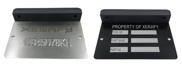 Xerafy XPLATE RAIN UHF RFID Metal Nameplate Tags, USA & Canada, stainless steel, Size: 85mm x 59.3mm x 15.4mm, IC-Impinj M750, EPC global Class 1 Gen2, FCC - frequency 902-928 (US), stainless steel plate