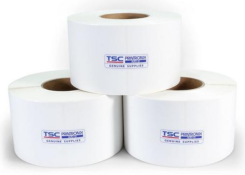 TSC Printronix Receipt Media Size: 111mm X 62M, 40 Rolls/Box. 66mm (2.6”) outside diameter rolls, 12mm (0.5”) inside diameter core For TSC ALPHA-4L AND ALPHA 40L Printers Printers