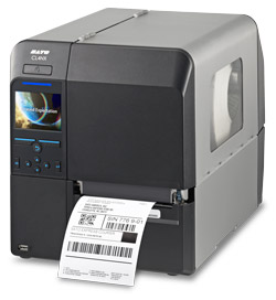 SATO CL4NX Plus High-Performance Thermal Printer, 305dpi with Dispenser incl Liner Rewinder and, RTC + UK power cable