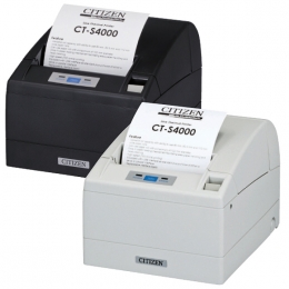 Citizen CT-S4000/L, USB, RS232, 8 dots/mm (203 dpi), cutter, white