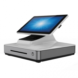 Elo PayPoint Plus, 39.6 cm (15,6''), Projected Capacitive, SSD, MSR, Scanner, Win. 10, white